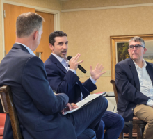 Moderator, with Joe Maier and Dominic Ceci. 