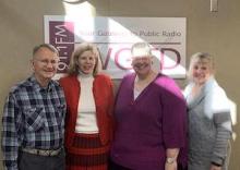 From Left to Right: Host Len IaQunita, Rev. Dr. Susan Patterson-Sumwalt, Rev. Kathleen Gloff, Karen Kempinen, Member, CUSH Unsheltered Homeless Task Force