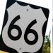 Route 66 road sign