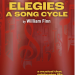 Program cover for "Elegies: A Song Cycle" by William Finn